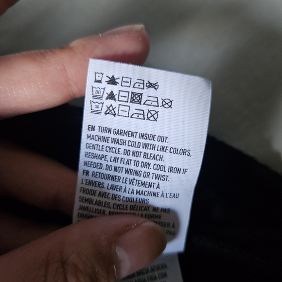 AMERICAN EAGLE Black Ribbed Mini Long Sleeve Dress XXS NWT AE - Picture 9 of 9